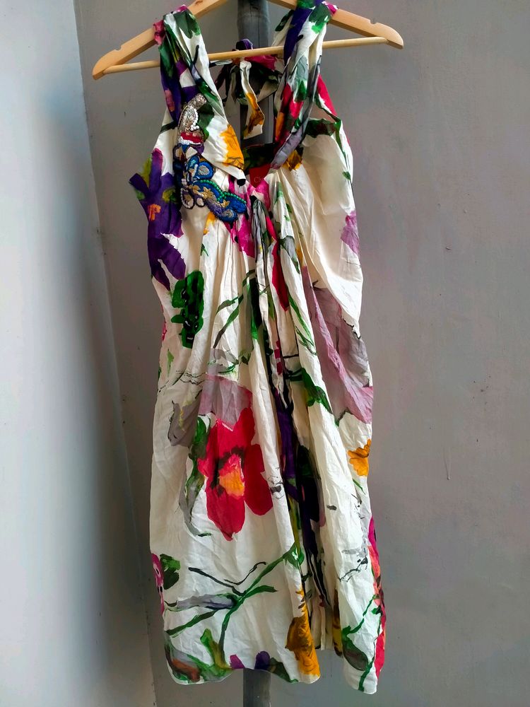 Women&#39;s Premium Floral Beachwear Halter Neck