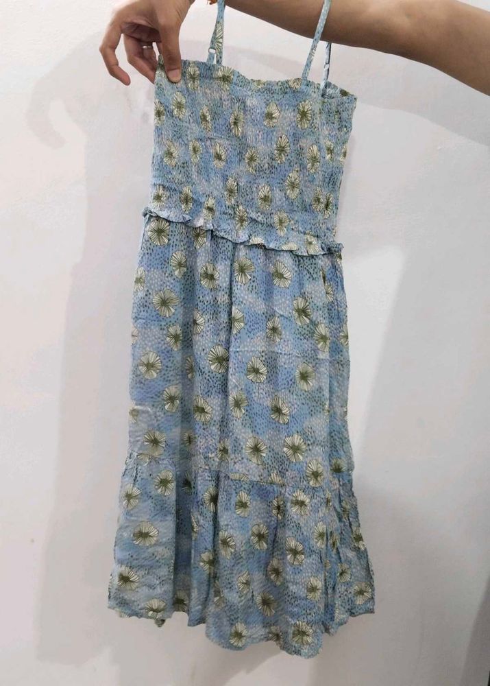 Blue Floral Sundress