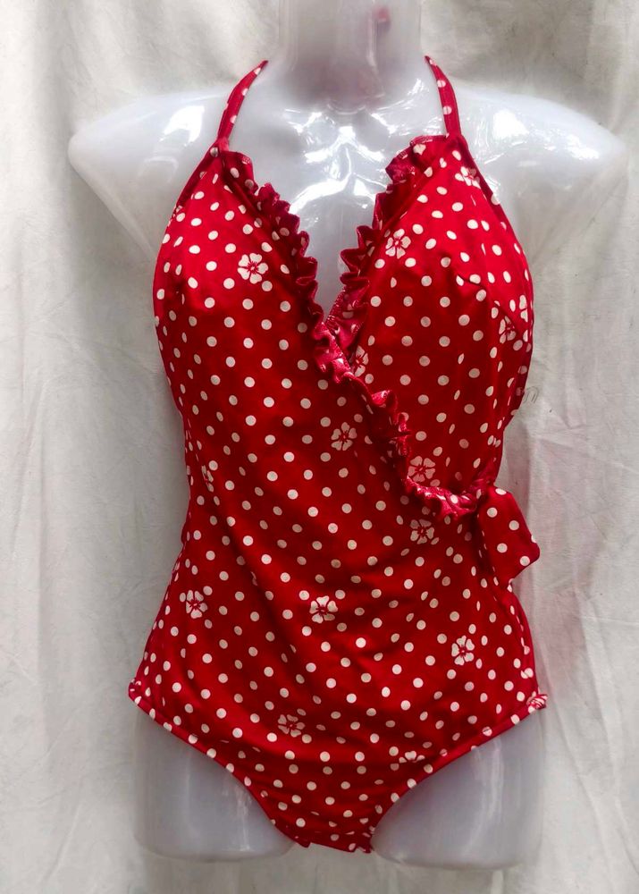 Red Polka Dot Swimsuit