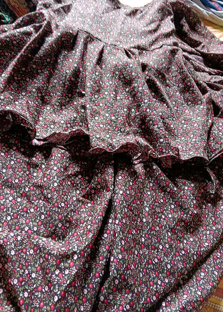 Floral Print Tiered Dress