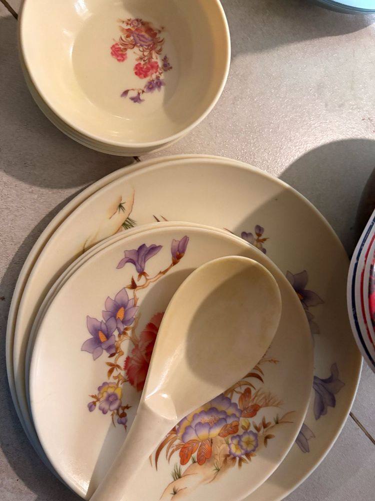Melamine Floral Dinner Set