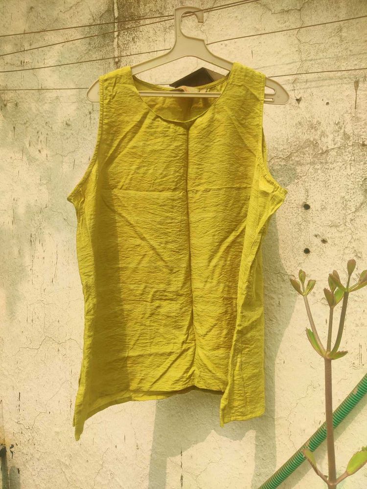 Lime green Sleeveless Top