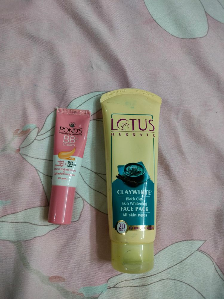Ponds BB Cream And Lotus Claywhite Face Pack