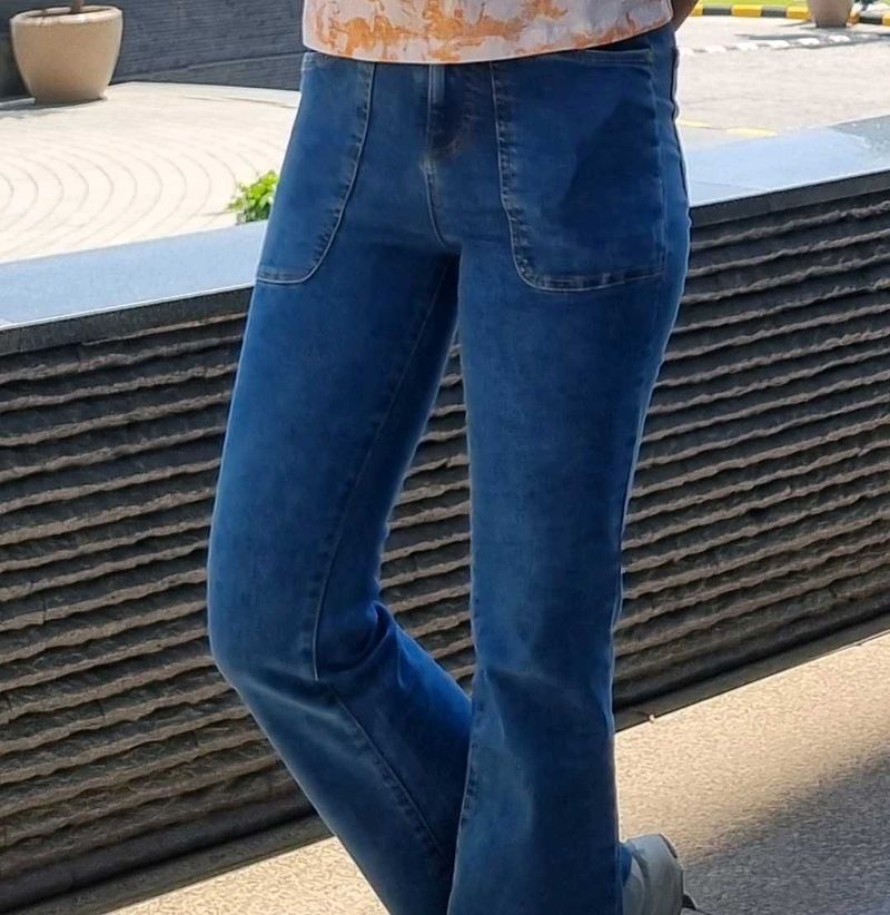 Blue Flared Jeans