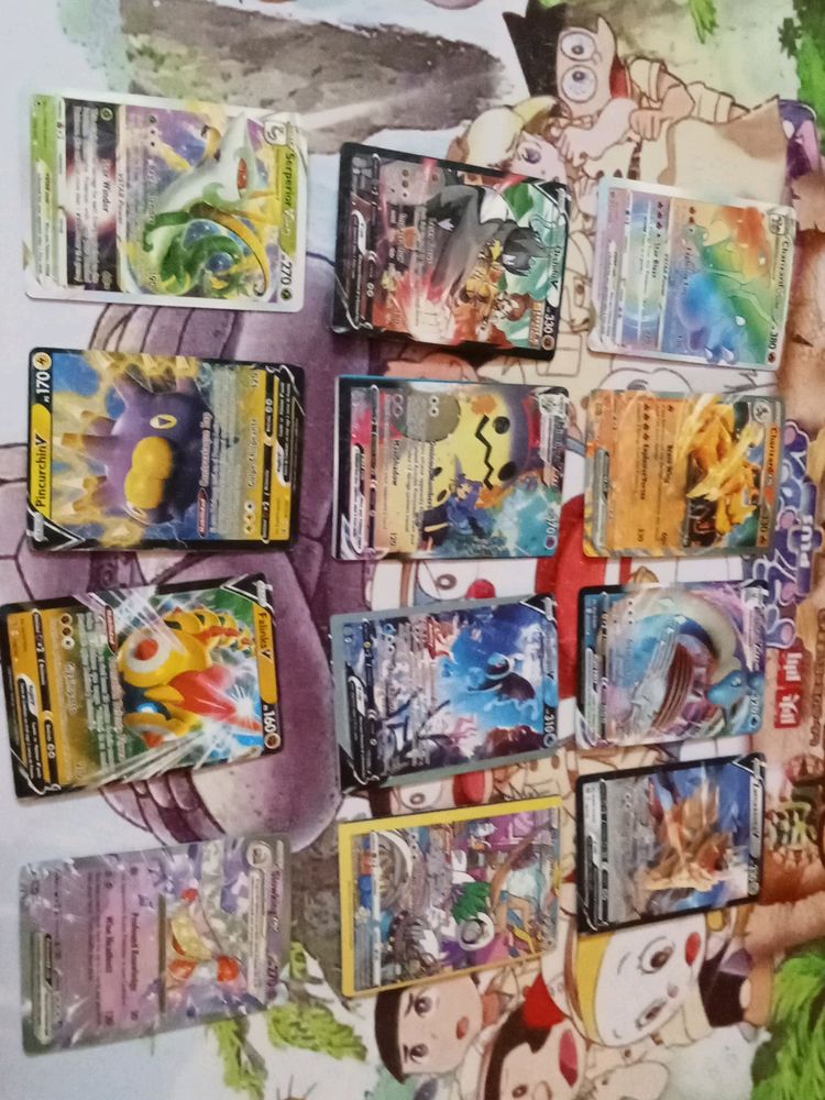 Pack 12 Real Pokemon Card