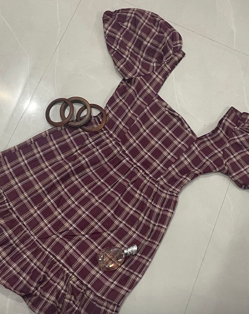 Plaid Mini Dress