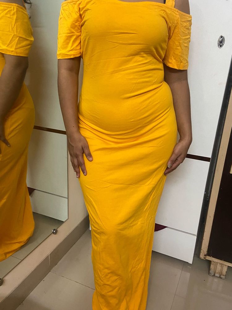 Bodycon Dress With Slit