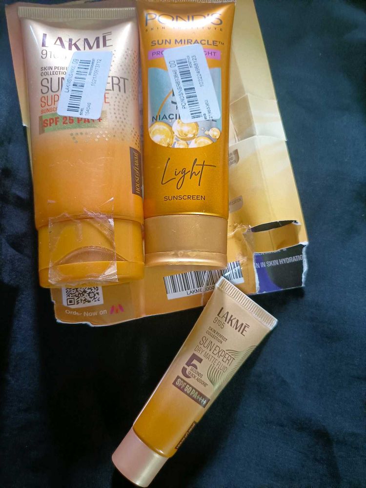 Lakme &amp; Pond&#39;s Sunscreen
