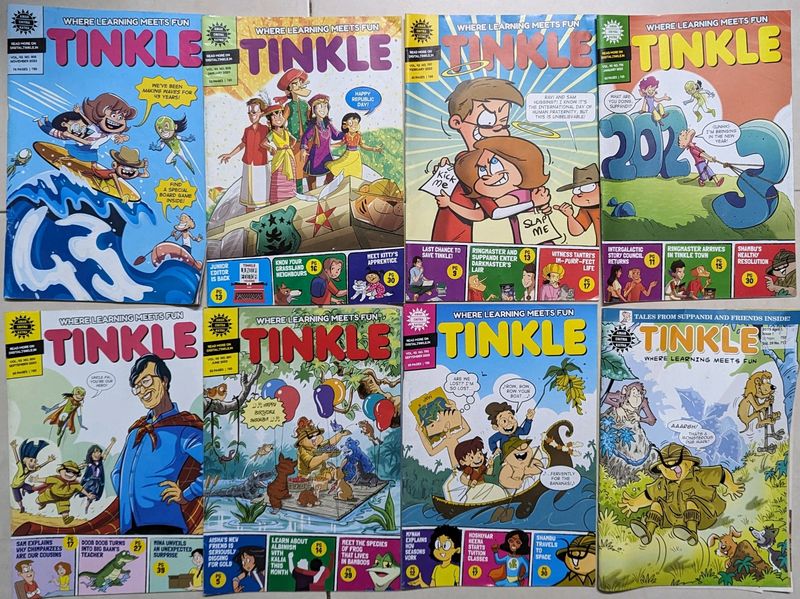 Tinkle Magazines_ Set Of 8