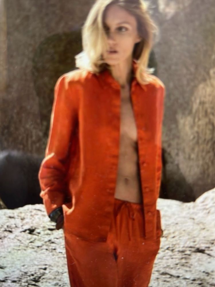 Zara Orange Top Shirt