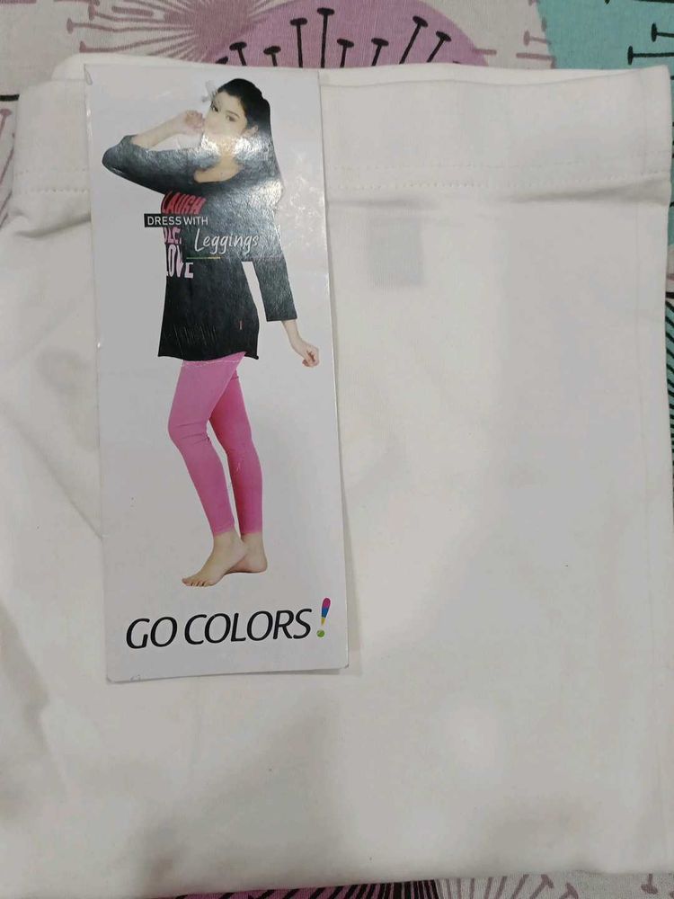 Go Colors White Leggings
