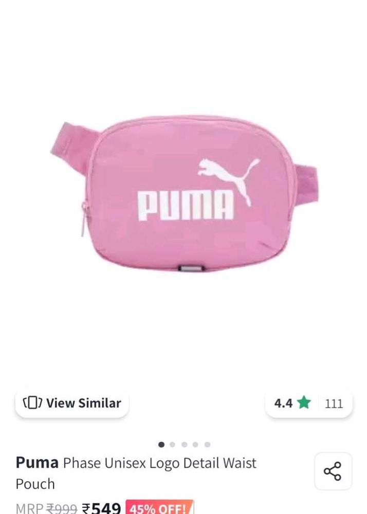 Puma Phase Pink Waist Pouch