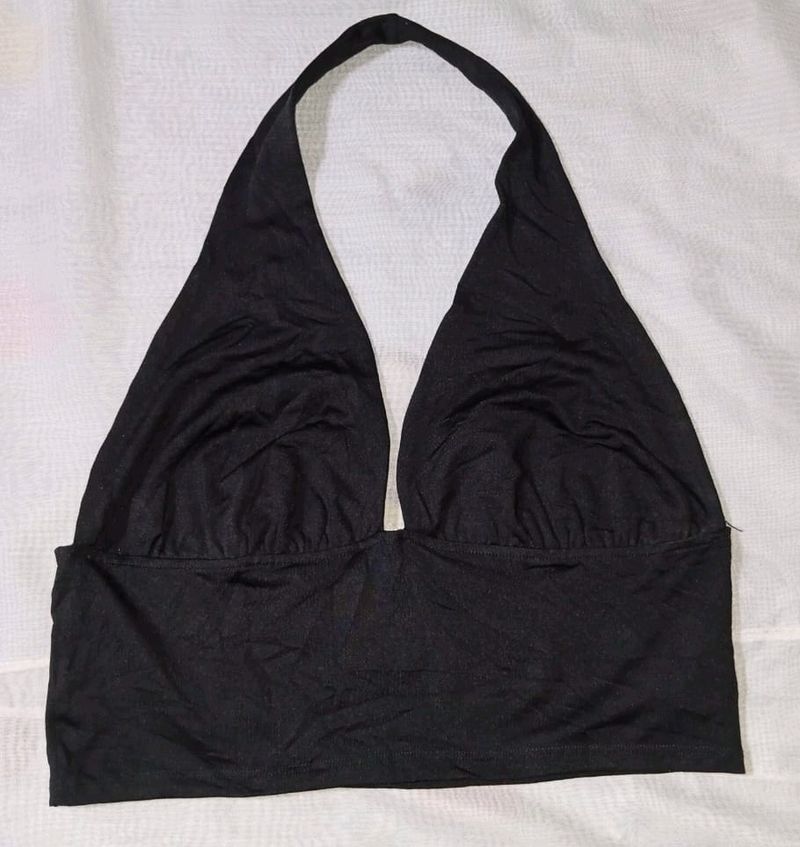Black Halter Top
