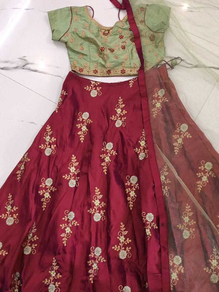 Elegant Embroidered Lehenga Choli Set