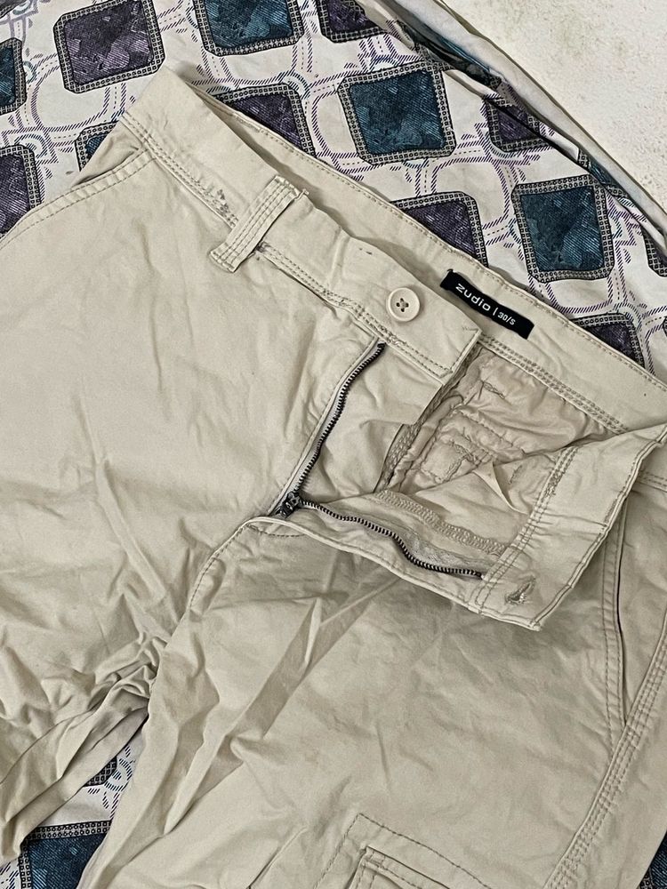 Zudio Cargo Pants Beige
