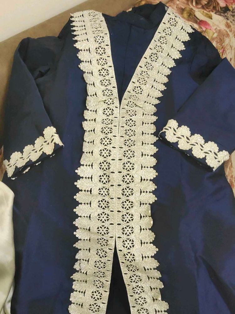 Elegant Blue Kurta and Lancha