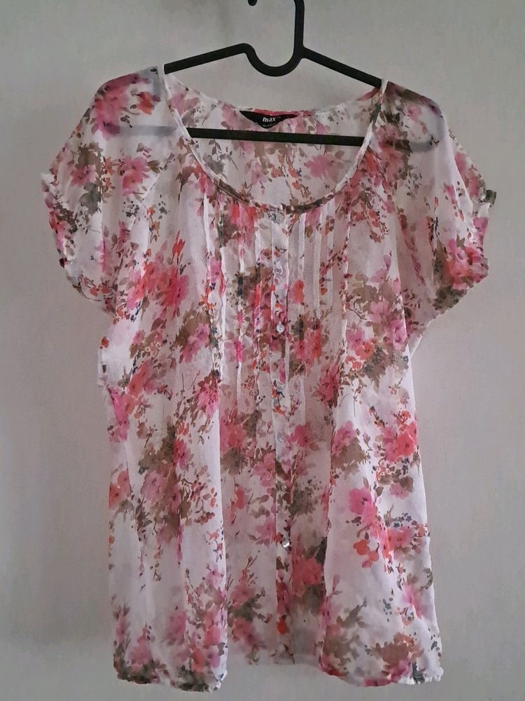 Max Sheer Floral Top