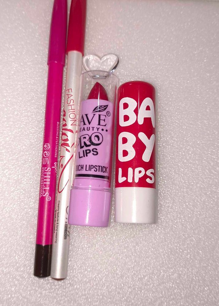 1Lipstick &amp; 2 Lipstick Liner 1Baby lips glow