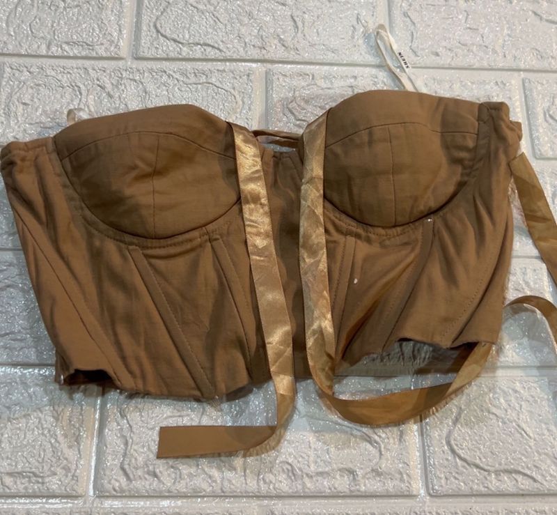 Brown Corset Top