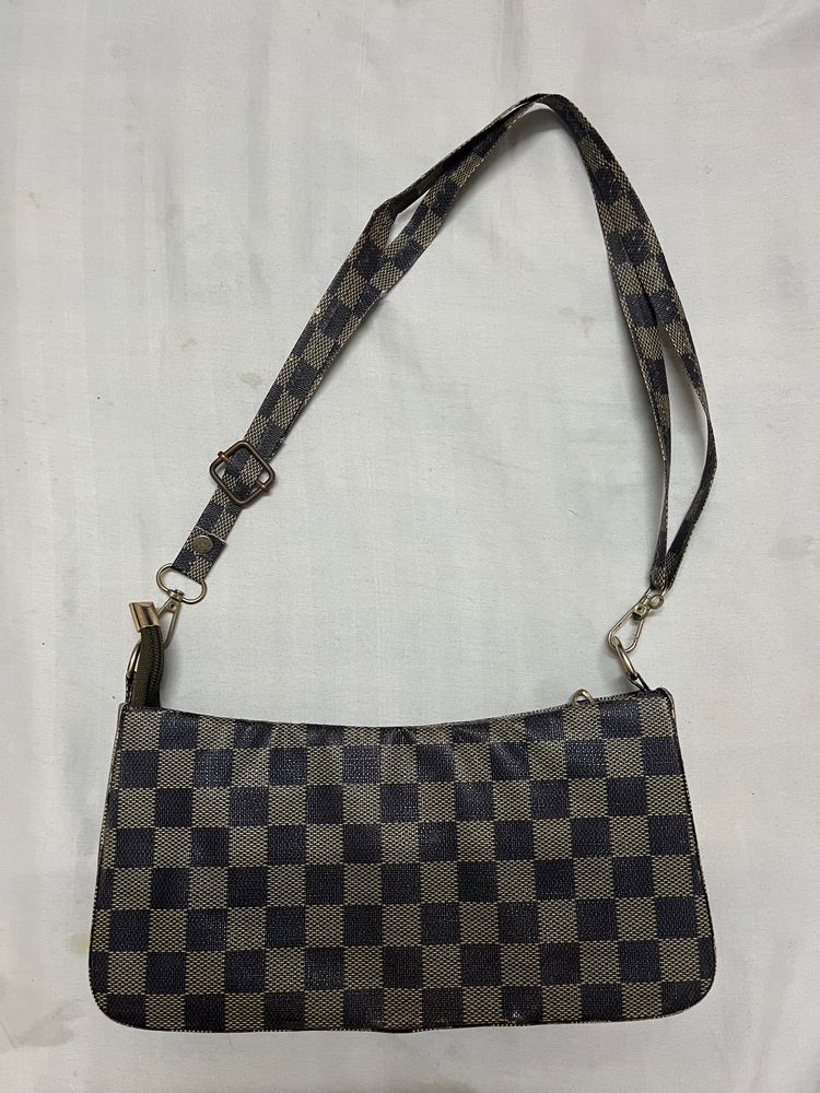 Checked Pattern Bag