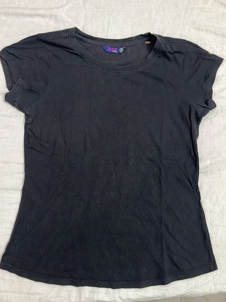 SUGR Brand Black Tee - Size M