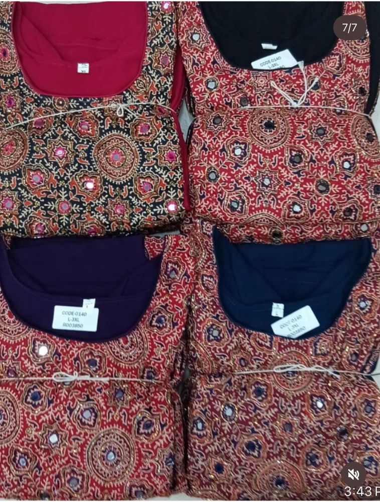 New Ethnic Kurta Size L, XL, 2XL ,3XL