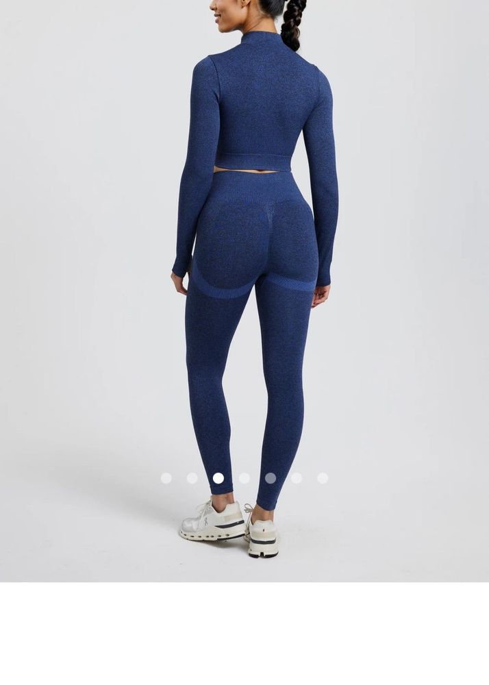 Blue Heathered Seamless Activewear