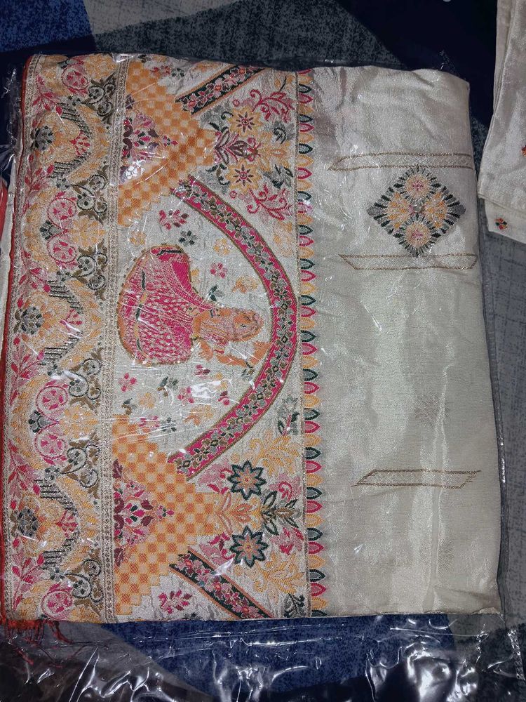 Pure Pashmina Silk Saree