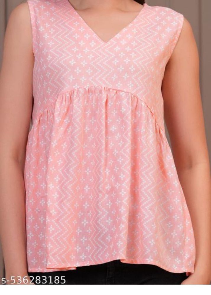Pink Printed Top