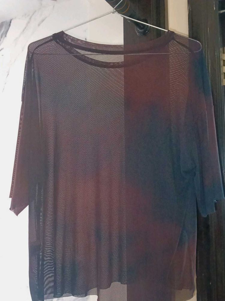 Tie Dye Mesh Top