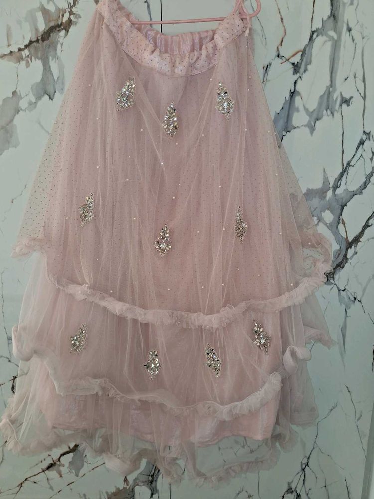 Elegent Skirt With Resin Handmade Matching Earings