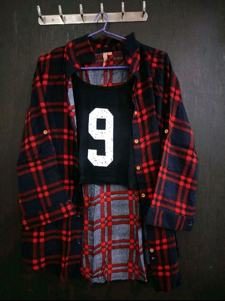 Designer Crop Top Shirt