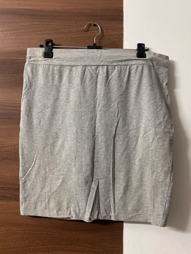 Gray Mini Skirt