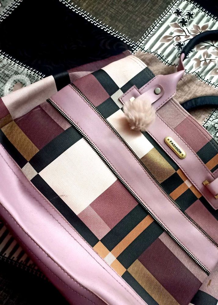 Pink Shade Imported Handbag