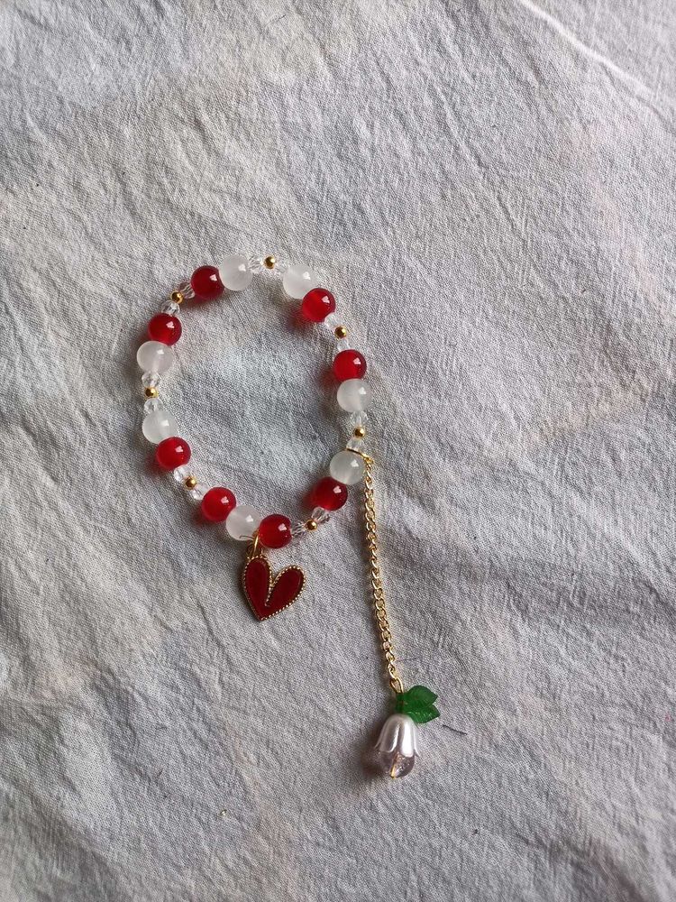 Beaded Heart Bracelet