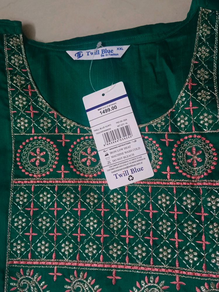 Xxl Cotton Silk Kurti