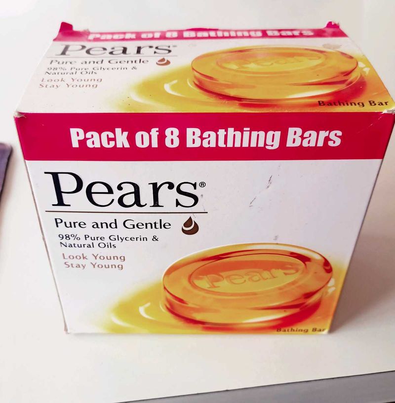 Pears Pure &amp; Gentle Bathing Bars - 8 Pack