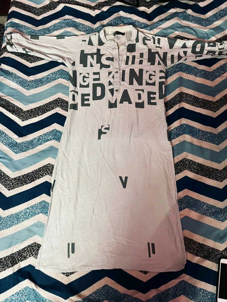 Unique Graphic Print Dress