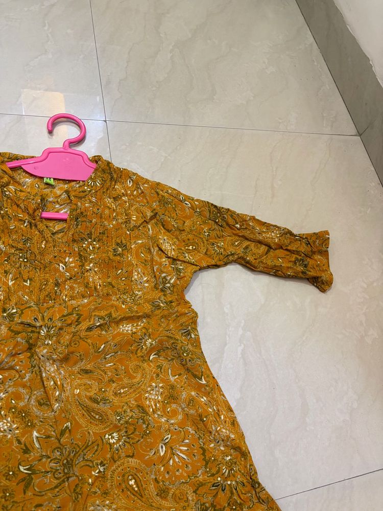 Boho Chic Printed Kurti Top