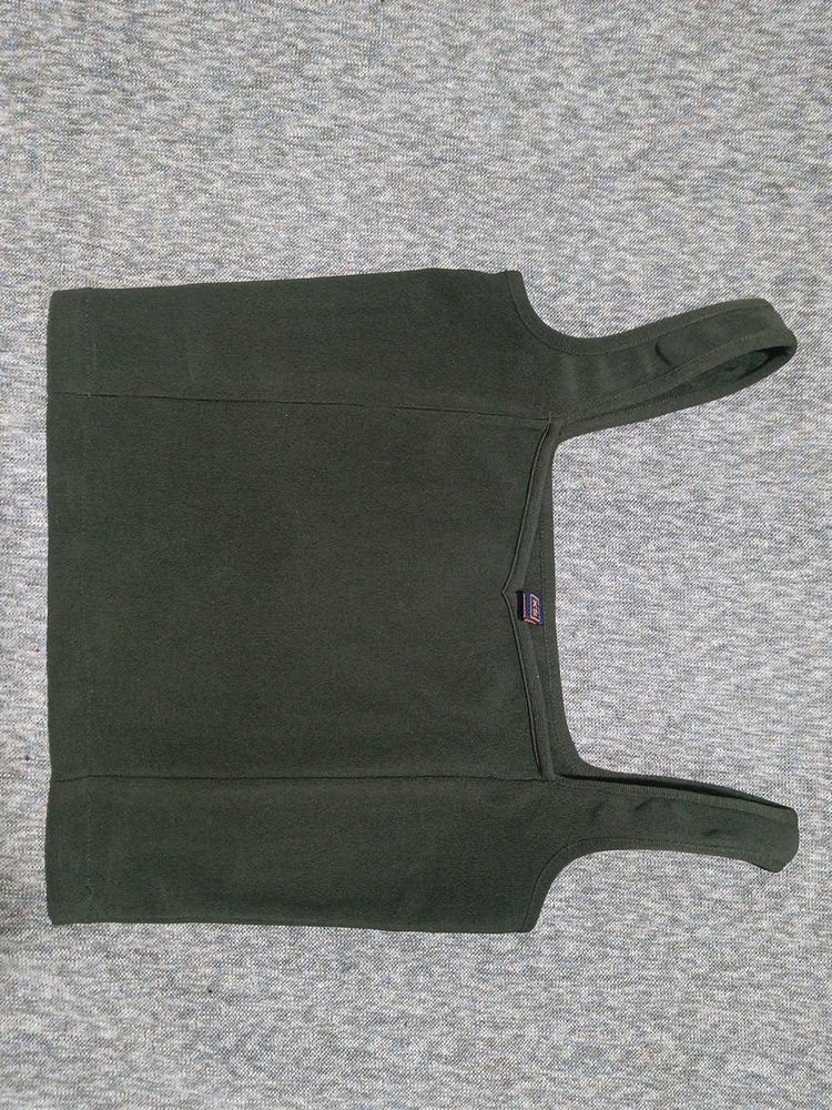 Green Crop Top