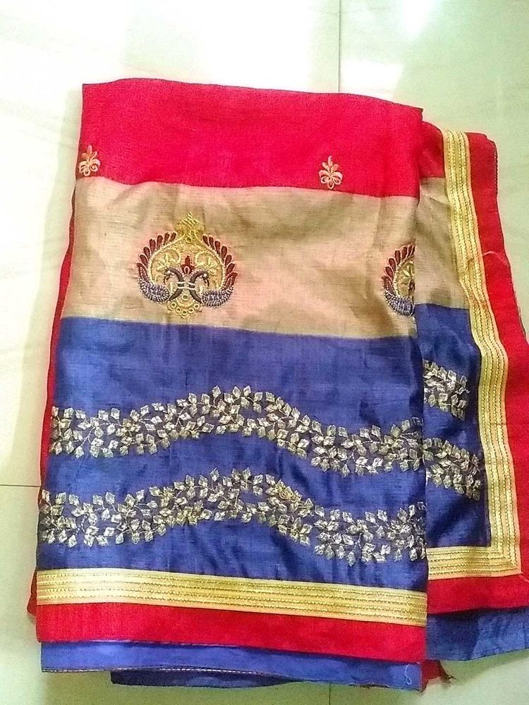 Silk Saree,Used With Stiched Blouse