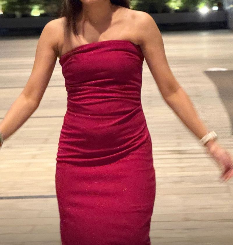 Elegant Strapless Bodycon Dress