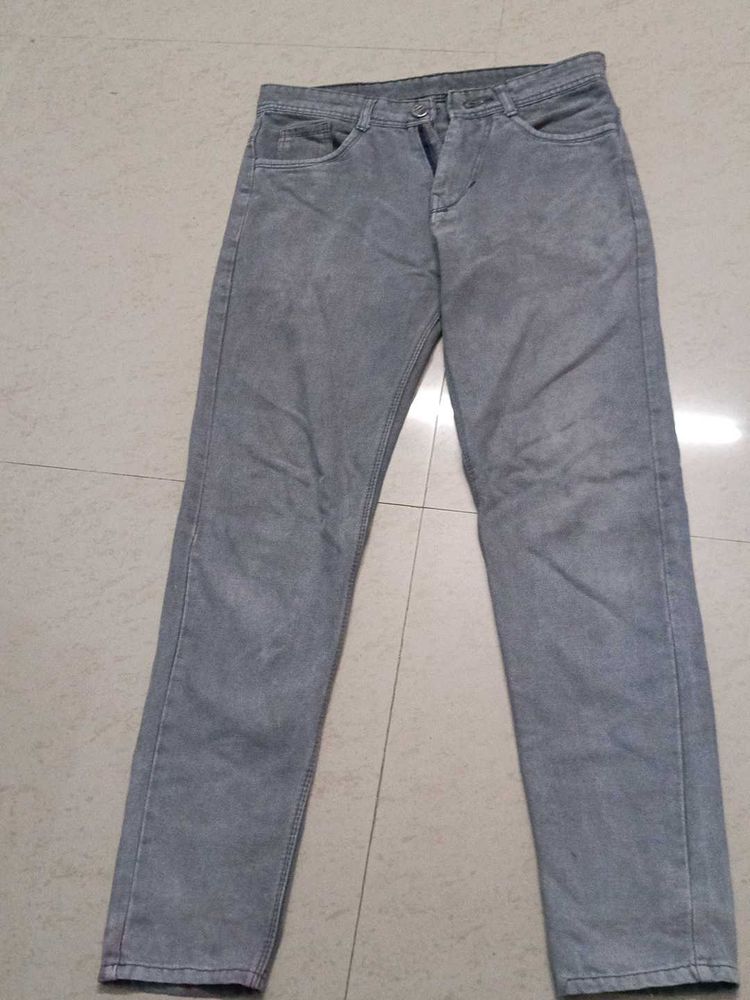 Gray Denim Jeans