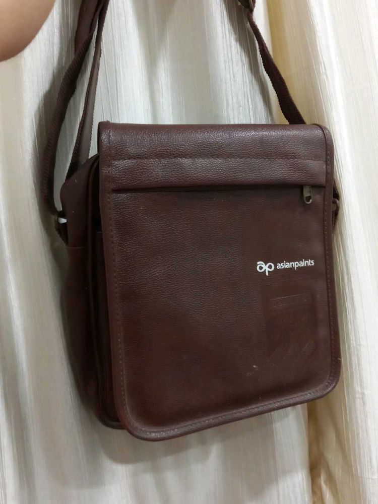 Asian Paints Brown Messenger Bag