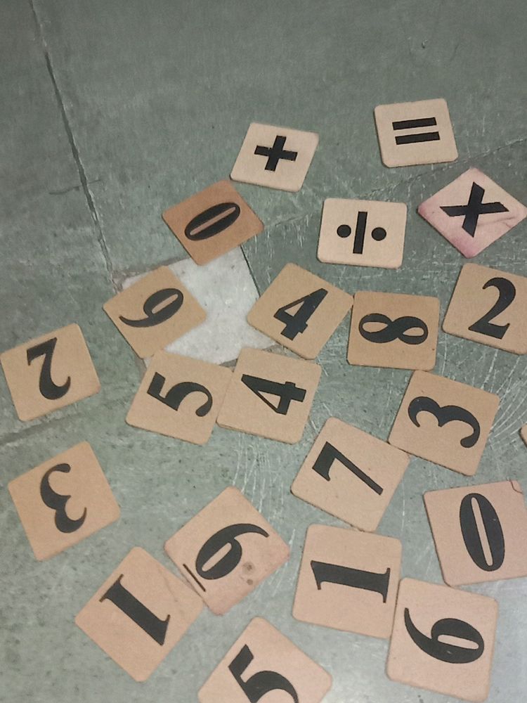 Maths Game Of Hard Cardboard
