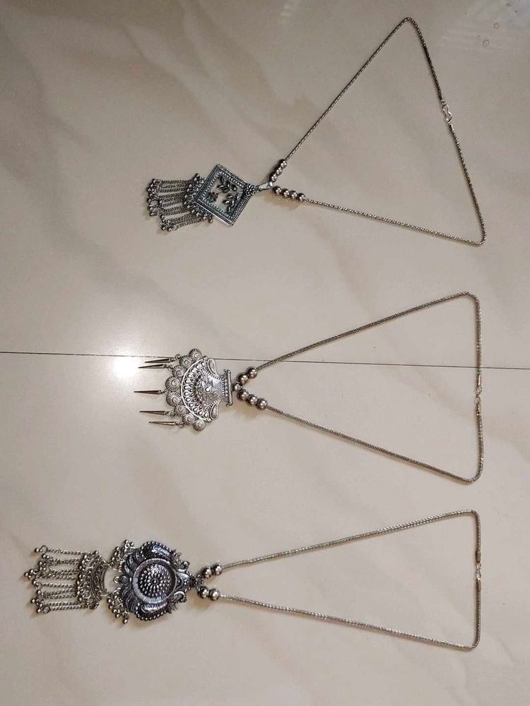 Silver Boho Necklace Set[Combo 3type Mala]🎊🥳