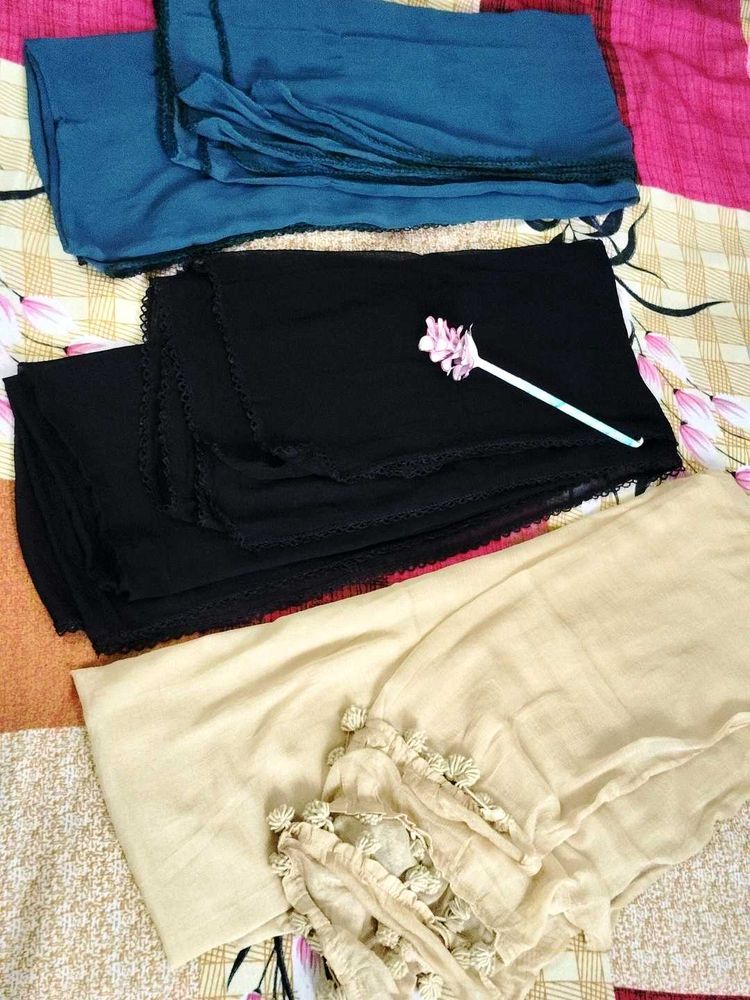 Set of 3 Stylish Dupatta🧡