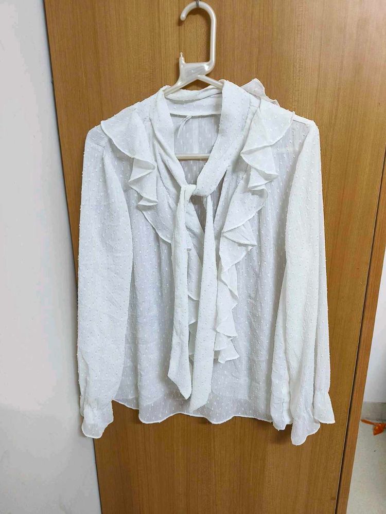 White Formal Top