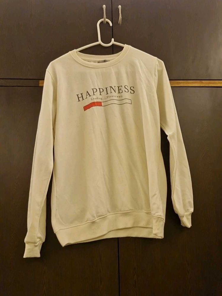 Soft Beige Relaxed Sweatshirt