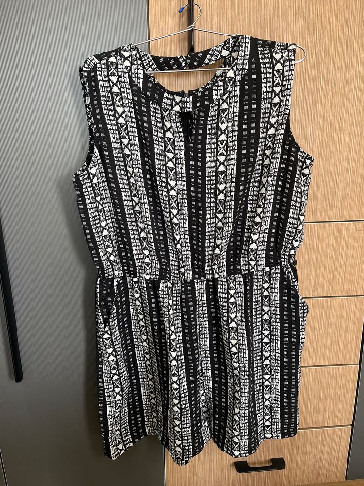 Short Black And White Jumpsuit